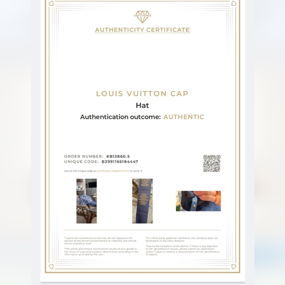 Louis Vuitton Jacquard Denim Cap -Adjustable Straps - Picture 9 of 9